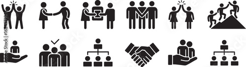 Collection of electronic device icons representing modern technology and communication