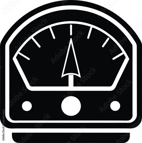 voltmeter on white background.eps