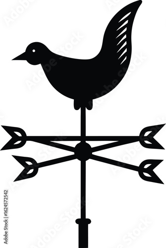 weathervane on white background.eps