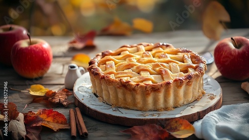 apple pie with cinnamon