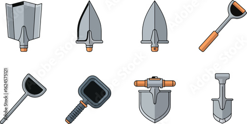 Various tools flat design illustration