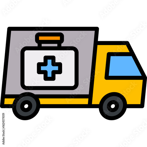 Foto Humanitarian Aid lineal color icon