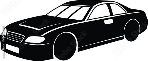 nascar stock car silhouette vector.