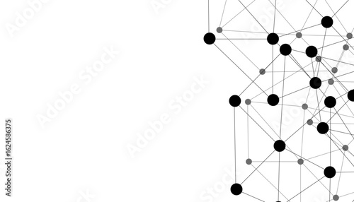 Abstract technology dot and line connection digital hi tech design concept background. Space for text. Vector illustration