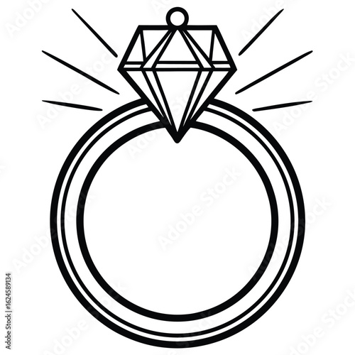 Elegant Diamond Engagement Ring - Luxurious Bridal & Proposal Jewelry