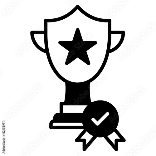 Quality outline mixed icon