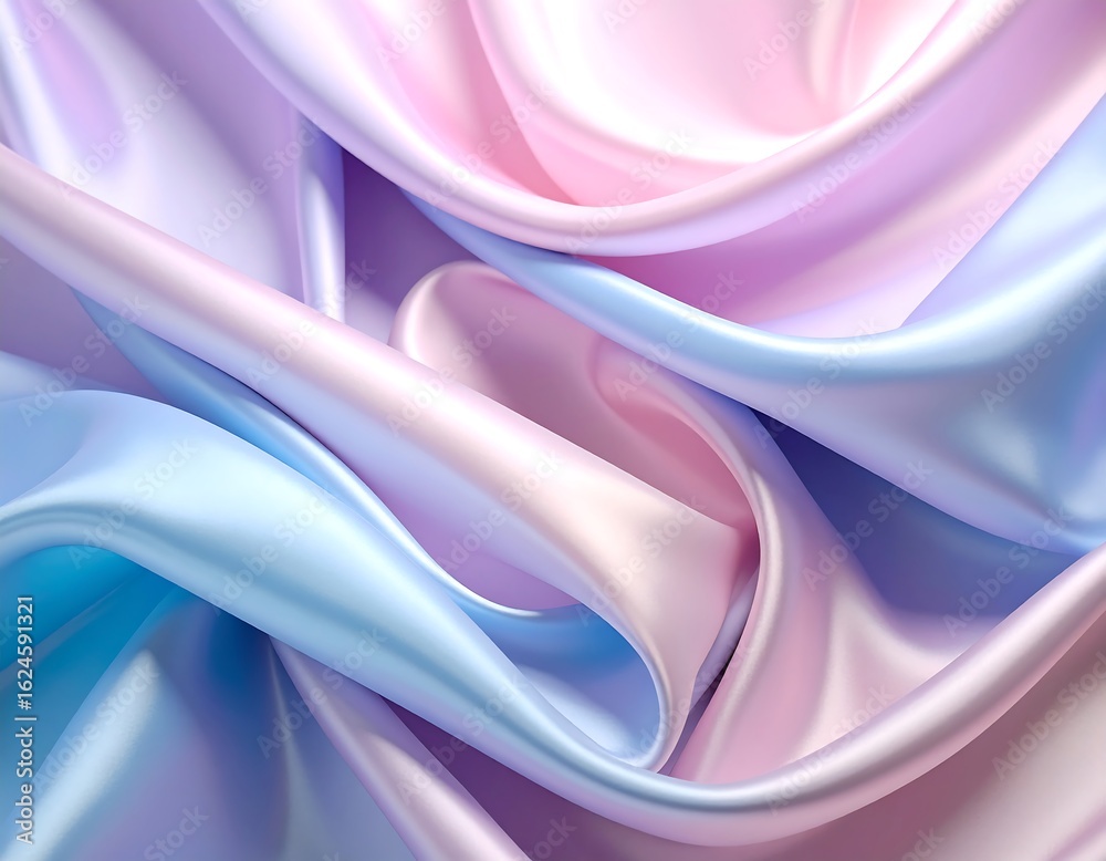 Obraz premium Smooth, flowing pastel silk