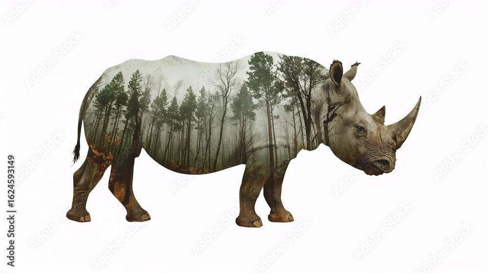 Obraz premium Image about world rhino day