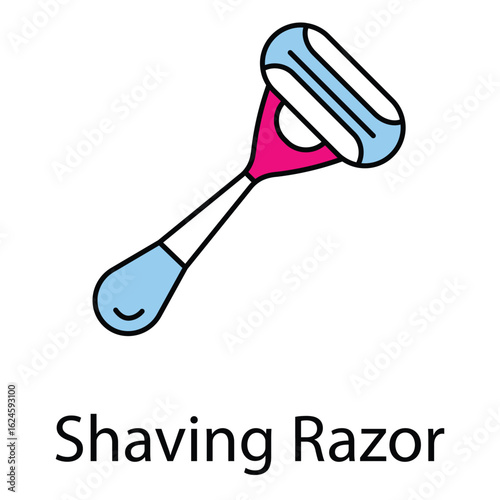 Beauty Hygiene Razor Vector Icon for Shaving