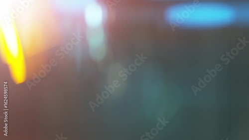 Real Shooted Cinematic Lens Flare Overlay on Black Background at 1000fps Slow Motion.