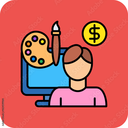 Digital nomad Icon