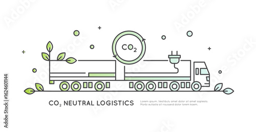 Minimal line art icons of electric bus truck, charging stations, green mobility infrastructure, sustainable public transport, eco transit, smart city transit, clean energy vehicles, zero emissions