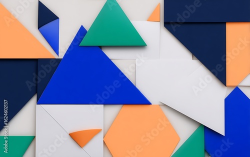 Abstract geometric shapes colorful background design
