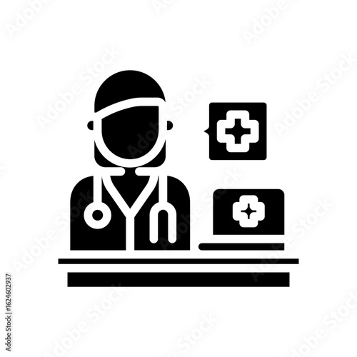 Female doctor icon