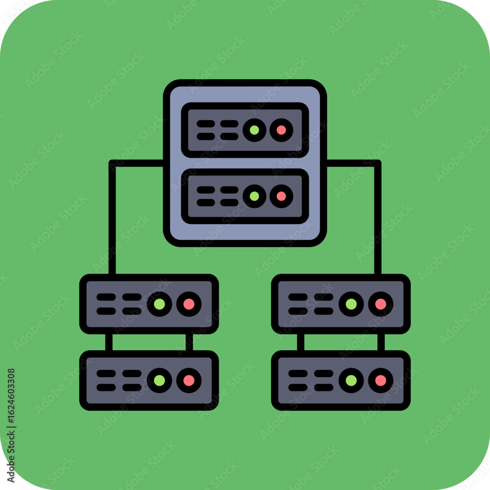 Fototapeta premium Share server Icon