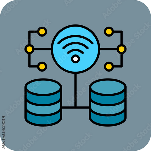 Wireless database Icon
