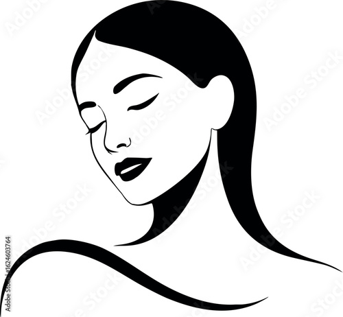 Women beauty logo symbol vector Art, Icons, and Graphics for Designers
