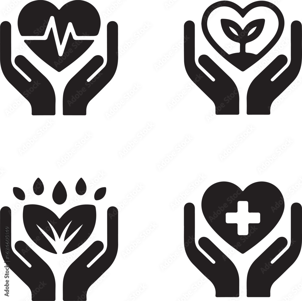 Fototapeta premium Life logo symbol vector Art, Icons, and Graphics for Designers