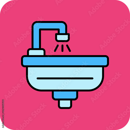 Hair wash sink Icon