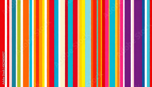 Vibrant Barcode of Joy: A Dynamic Pattern of Colorful Vertical Stripes