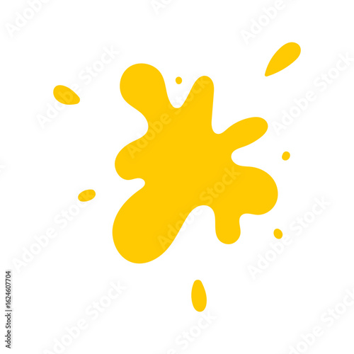 Mustard blob in flat style