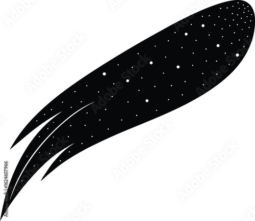 comet tail on white background.eps
