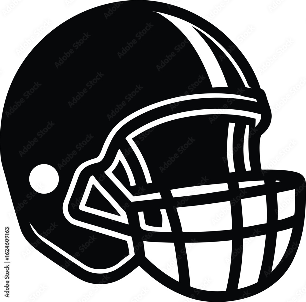 Fototapeta premium football helmet face mask on white background.eps