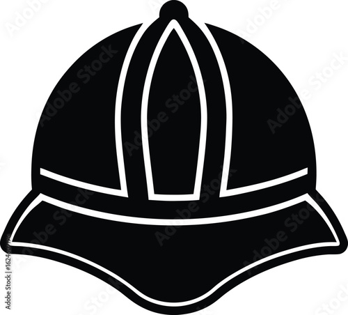 firefighter helmet on white background.eps