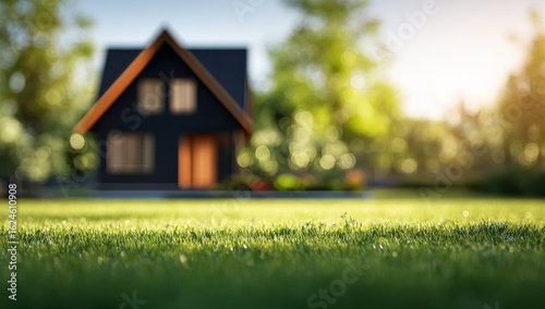 Wallpaper Mural Suburban home on a grassy lawn Torontodigital.ca