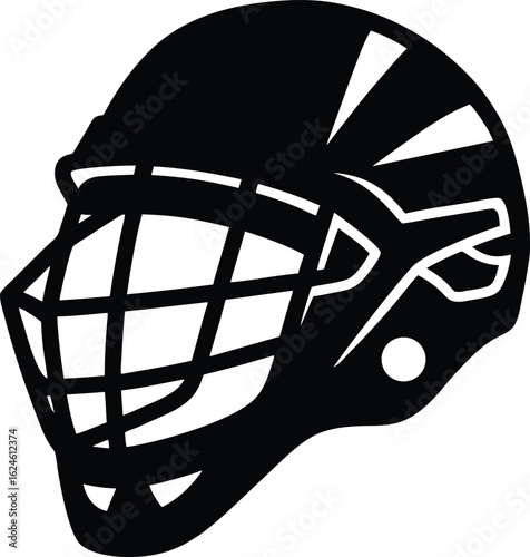 lacrosse helmet on white background.eps