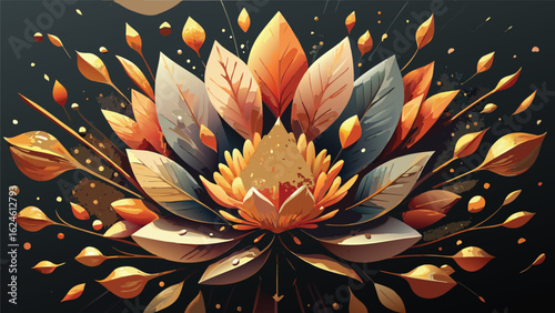 Diverse business team of five people working together in a bright, modern office