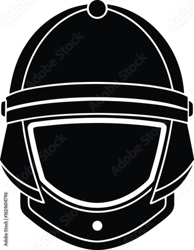 police riot helmet on white background.eps