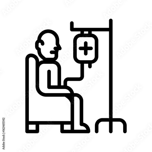 Chemotherapy method disease icon