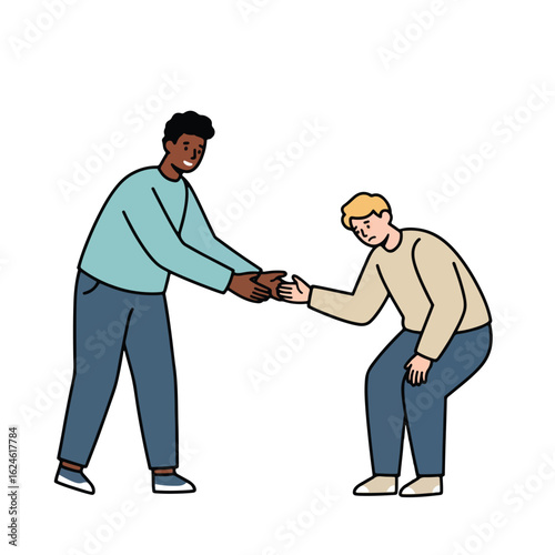 two businessmen shaking hands