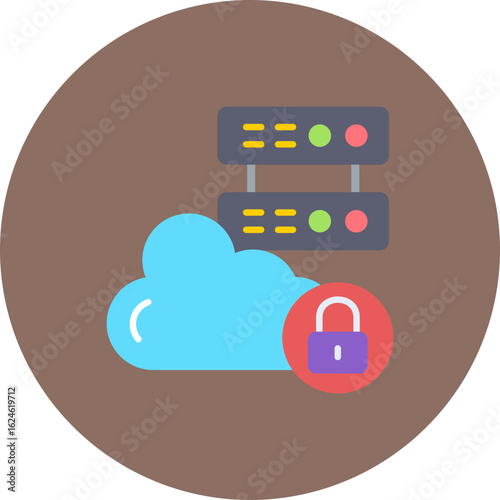 Cloud lock Icon