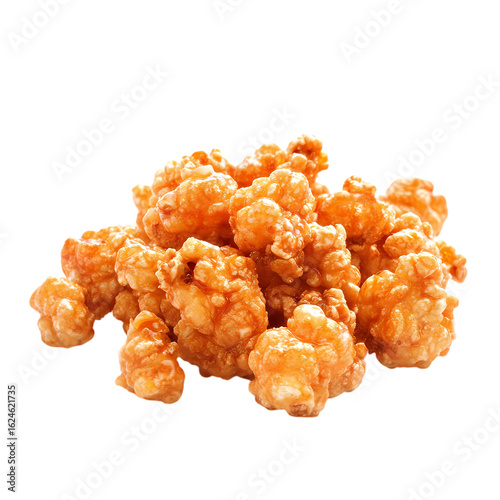 crispy chicken nuggets isolated on a transparent background