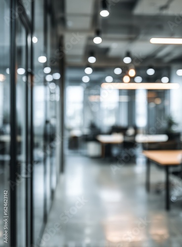 Wallpaper Mural Blurred modern office interior (15) Torontodigital.ca