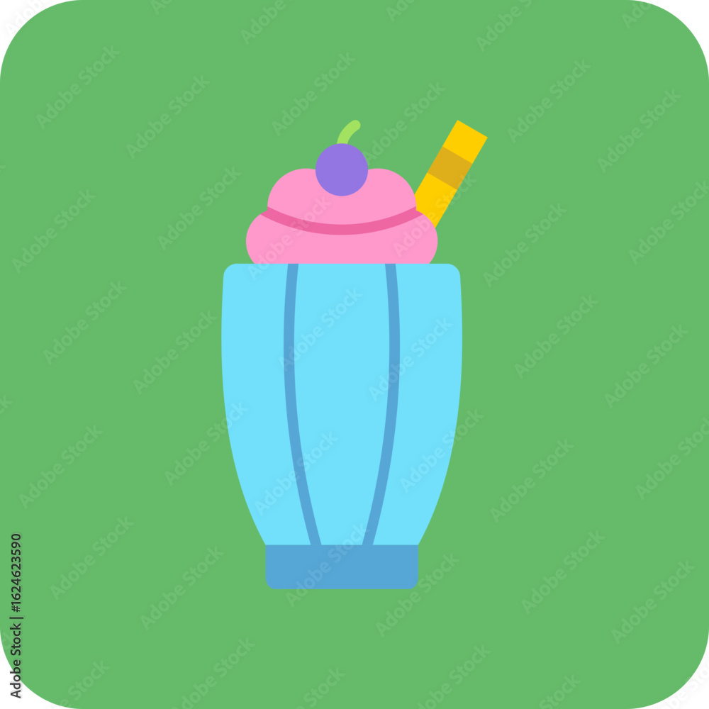 Fototapeta premium Milkshake Icon