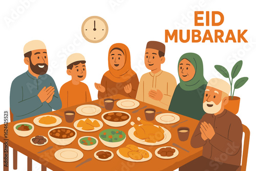 The entire family is gathering to break their Ramadan fast collectively