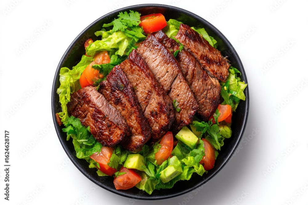 Grilled Steak Salad in Bowl Grilled Steak Salad in Bowl