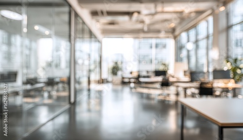 Fototapeta Naklejka Na Ścianę i Meble -  Blurred modern office space (2)