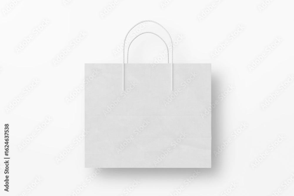 Shopping Bag Mockup with Yellow and Pink Design on Purple Background Shopping Bag Mockup with Yellow and Pink Design on Purple Background