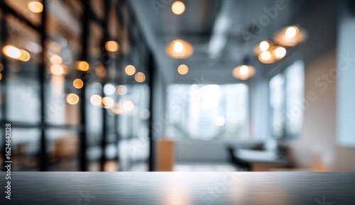 Wallpaper Mural Modern office interior, blurred. Empty table top Torontodigital.ca