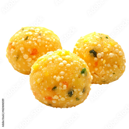 Motichoor laddu isolated on transparent background