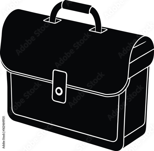 briefcase latch on white background.eps