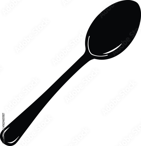 demitasse spoon on white background.eps