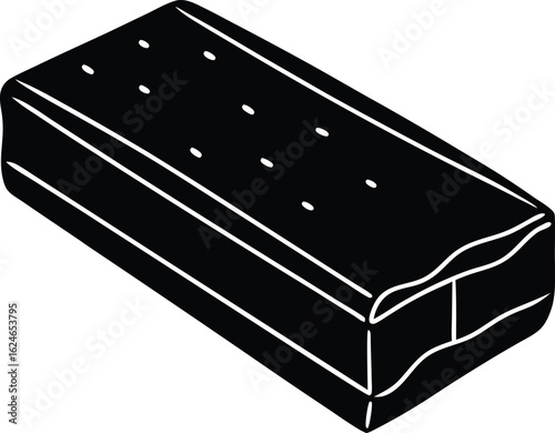 fudge bar on white background.eps