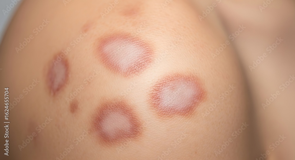 Fototapeta premium Tinea Versicolor Lesion Pattern