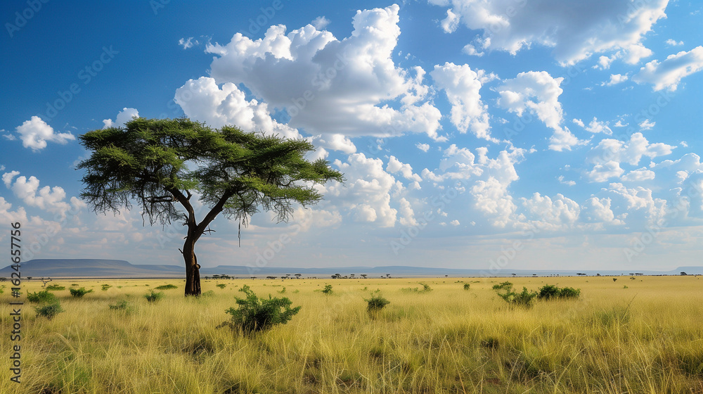 Obraz premium Africa landscape 027 serengeti tree