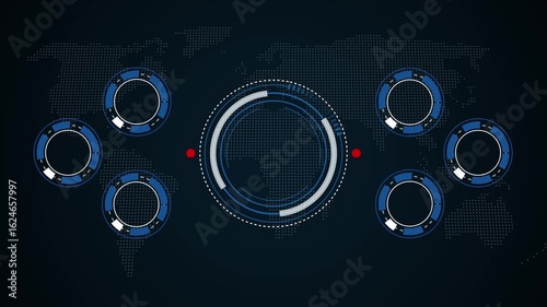 SAP Central Bank Digital Currency Concept. Business, Technology, Internet and network concept .Digital currency central banks, doodle-style icon scheme, 4K animated video